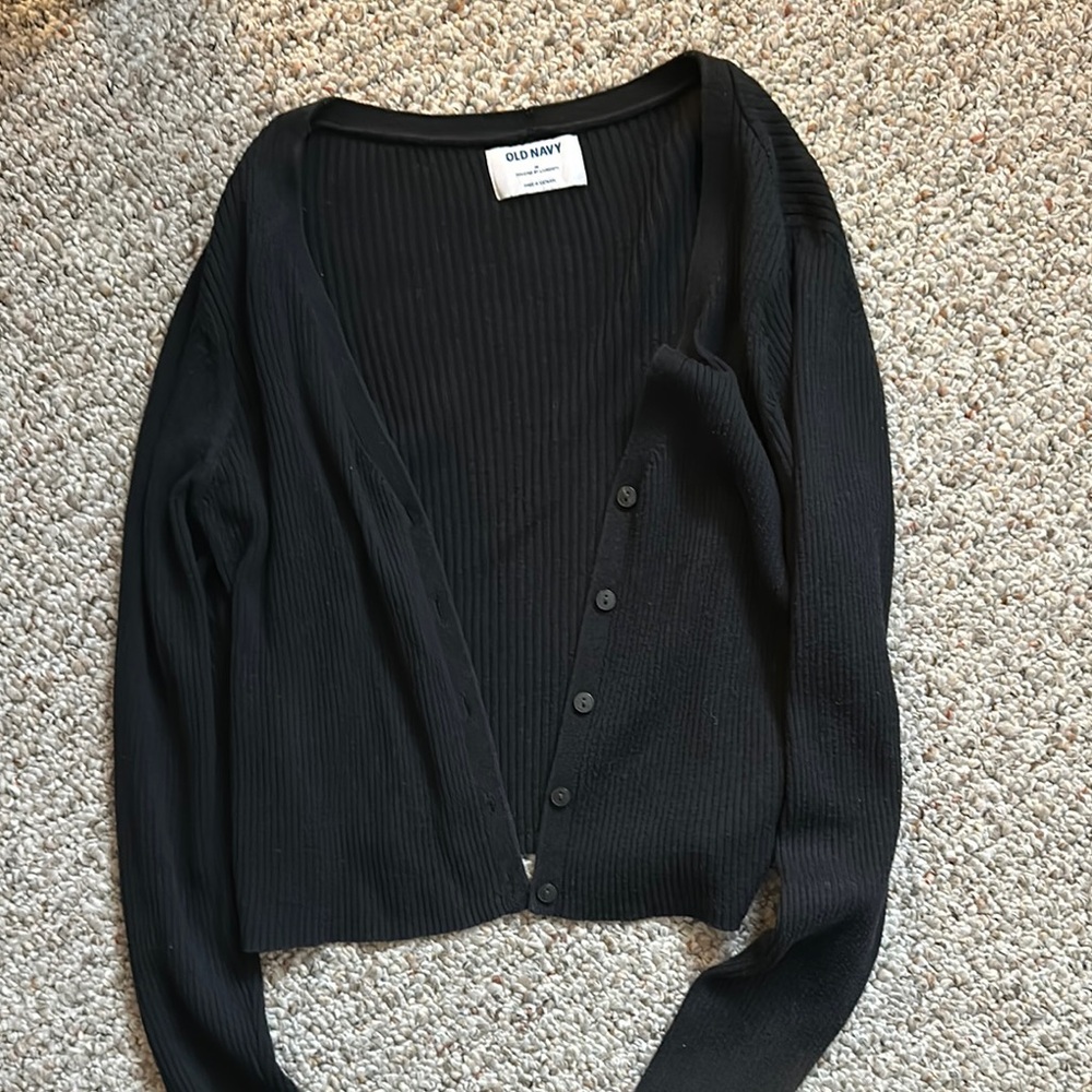 Old Navy Black Cardigan Sweater